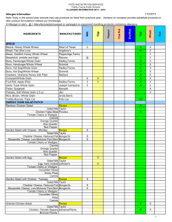 Allergen Information