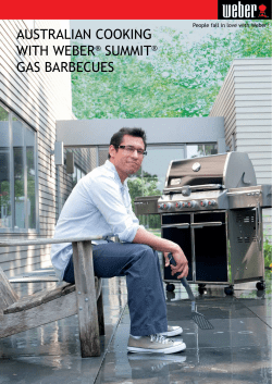 AUSTRALIAN COOKING WITH WEBER SUMMIT GAS BARBECUES