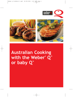 Australian Cooking with the Weber Q or baby Q