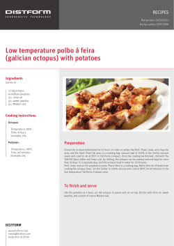 Low temperature polbo á feira (galician octopus) with potatoes RECIPES Ingredients