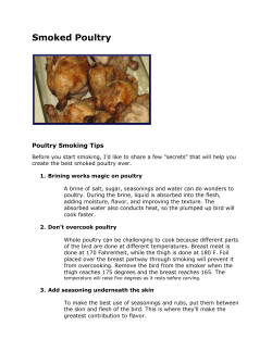 Smoked Poultry Poultry Smoking Tips