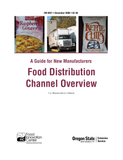 Food Distribution Channel Overview A Guide for New Manufacturers