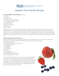 Summer Fruit Dessert Recipes