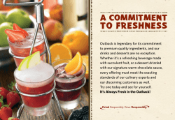 TO FRESHNESS A COMMITMENT
