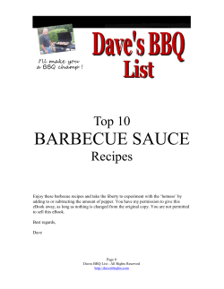 BARBECUE SAUCE Top 10 Recipes