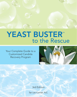 YEAST BUSTER to the Rescue Your Complete Guide to a Customized Candida