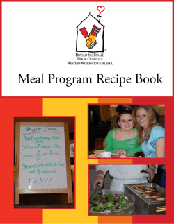 Meal Program Recipe Book