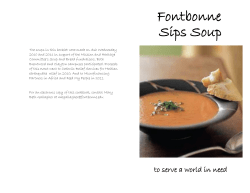 Fontbonne Sips Soup