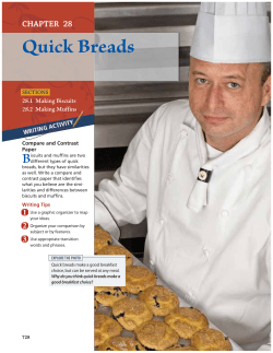 Quick Breads B CHAPTER 28