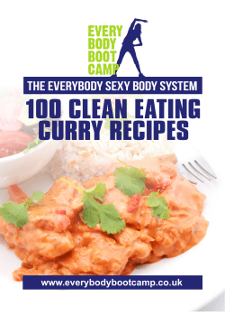 100 Clean eating Curry reCipes The Everybody Sexy Body System www.everybodybootcamp.co.uk