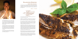 Blackened Redfish chef greg reggio