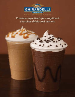 Premium ingredients for exceptional chocolate drinks and desserts 1