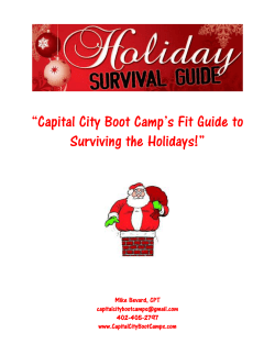 “Capital City Boot Camp’s Fit Guide to Surviving the Holidays!”