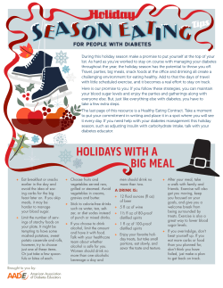 Holiday HOLIDAYS WITH A BIG MEAL Tips