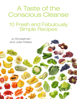 A Taste of the Conscious Cleanse 10 Fresh and Fabulously Simple Recipes