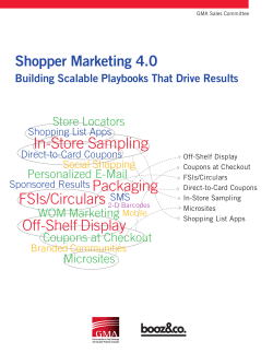 In-Store Sampling Packaging FSIs/Circulars Shopper Marketing 4.0