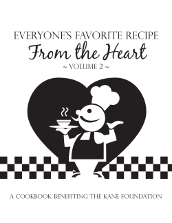 From the Heart Everyone’s Favorite Recipe ~ Volume 2 ~