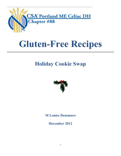 Gluten-Free Recipes  Holiday Cookie Swap M Louise Densmore