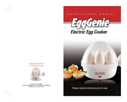 Electric Egg Cooker ™ Take the guesswork out