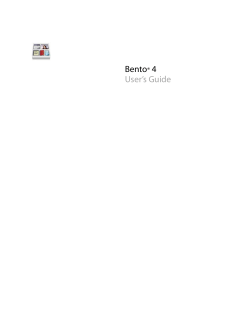 Bento 4 User’s Guide ®