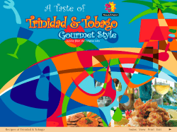 Trinidad &amp; Tobago A Taste of Gourmet Style
