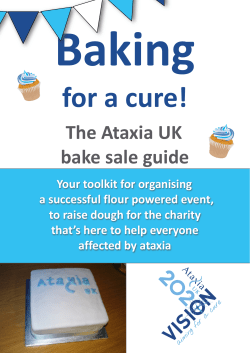 Baking for a cure! The Ataxia UK bake sale guide