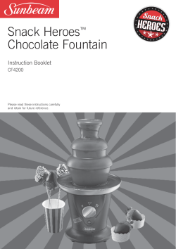 Snack Heroes  Chocolate Fountain ™