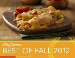 BEST OF FALL 2012 CHEESY CHICKEN ENCHILADAS, PG. 9 INSIDER-EXCLUSIVE COLLECTION