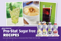 Sugar Free RECIPES © 2014 by Nutricia North America