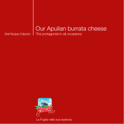 Our Apulian burrata cheese The protagonist in all occasions 1 Brief Recipes Collection