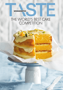 THE WORLD'S BEST cAKE cOMPETiTiON