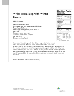 White Bean Soup with Winter Greens