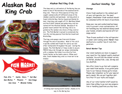 Alaskan Red King Crab Seafood Handling Tips Alaskan Red King Crab