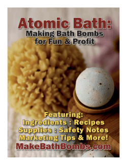Atomic Atomic Bath: Bath: Making Bath Bombs