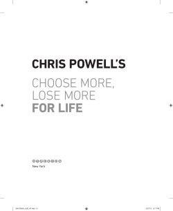 POWELL’S CHOOSE MORE, LOSE MORE FOR LIFE