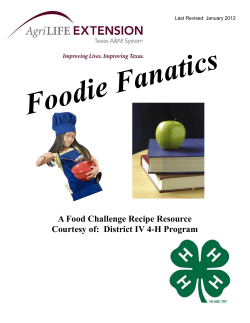 Foodie Fanatics A Food Challenge Recipe Resource