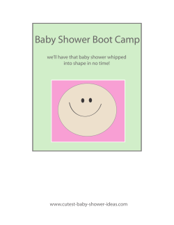 Baby Shower Boot Camp we’ll have that baby shower whipped www.cutest-baby-shower-ideas.com