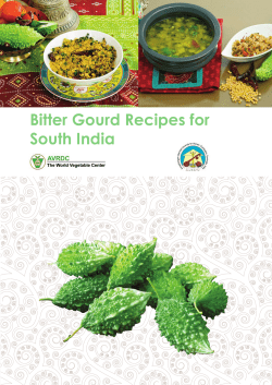 Bitter Gourd Recipes for South India