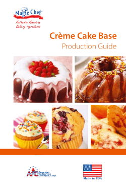 Crème Cake Base Production Guide Authentic American Bakery Ingredients
