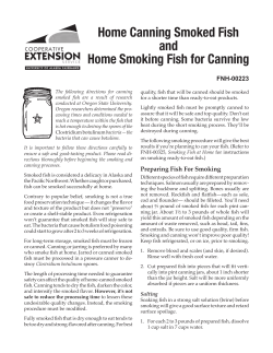 Home Canning Smoked Fish and Home Smoking Fish for Canning FNH-00223
