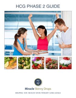 hcg Phase 2 guide Helping You ReacH YouR WeigHt loss goals