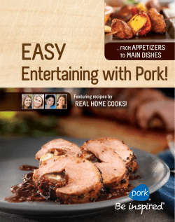 Easy Entertaining with Pork!  aPPEtizERs