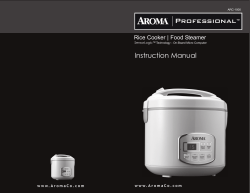 Professional Instruction Manual Rice Cooker | Food Steamer ™