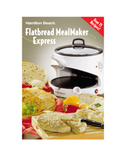 Flatbread MealMaker Express Ov er 75