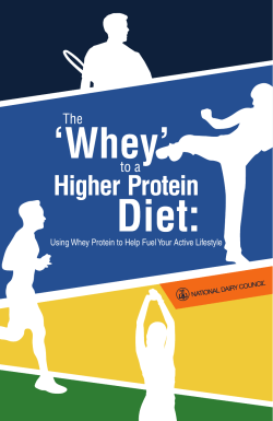 Using Whey Protein to Help Fuel Your Active Lifestyle