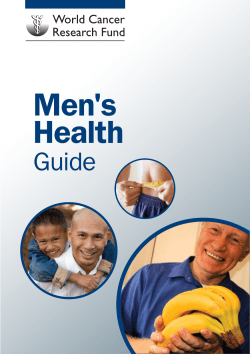 Men's Health Guide “Stopping cancer before it starts”