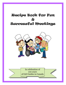 Recipe Book for Fun &amp; Successful Meetings