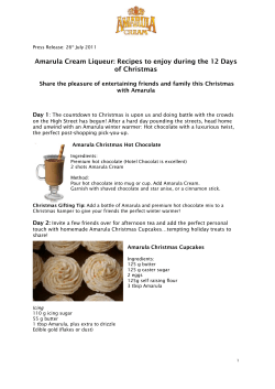 Amarula Cream Liqueur: Recipes to enjoy during the 12 Days