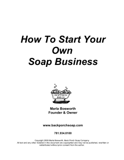 How To Start Your Own Soap Business