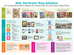 BHG  For Consumers With a Passion For Home And The Life...